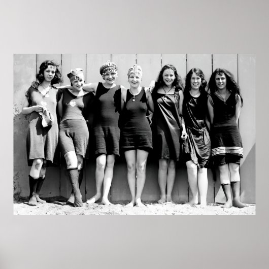 Florida Spring Break Bathing Beauties 1920 Poster (Voorkant)