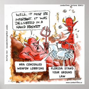 Florida Sta Op Je Grond Wetten Bezoek de Hel Grapp Poster