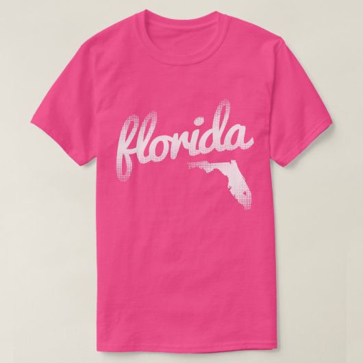 Florida staat in roze t-shirt (Design voorkant)