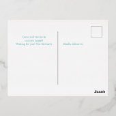 Florida staat plattegrond van het hart van het hui folie uitnodiging briefkaart (Achterkant)