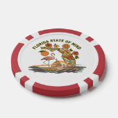 Florida Staat van Geest Retro Flamingo Zeilboot Ca Poker Chips (Enkel)
