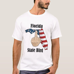 Florida staat vogel t-shirt middelvinger vlag
