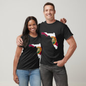 Florida Staatskaart Florida Vl Flag Roots T-shirt (Unisex)