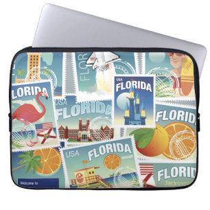 Florida Stamps Laptop Sleeve
