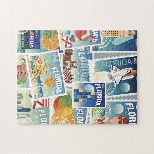 Florida Stamps Legpuzzel (Horizontaal)