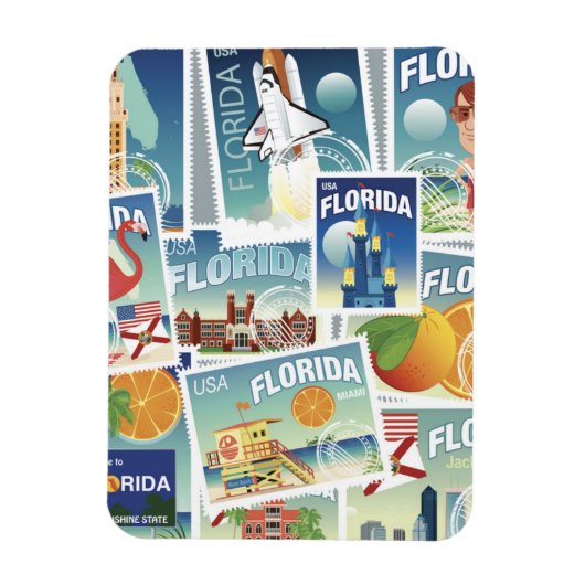 Florida Stamps Magneet (Verticaal)