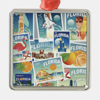 Florida Stamps Metalen Ornament