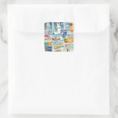 Florida Stamps Vierkante Sticker (Tas)