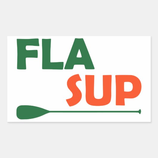 Florida stand-uppaddling rechthoekige sticker (Voorkant)