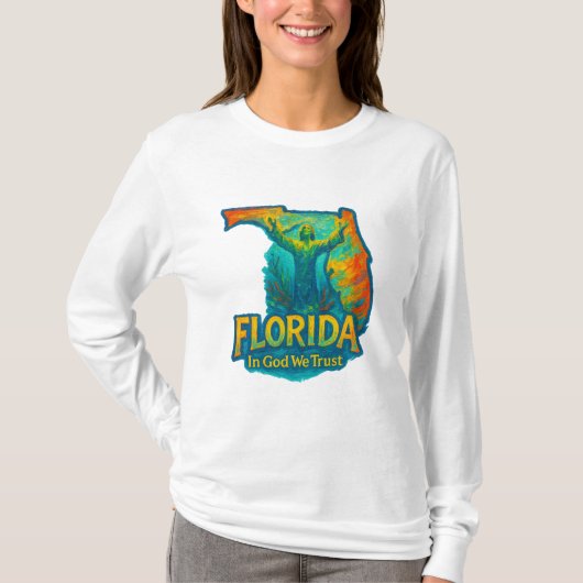 Florida State Artistic T-Shirt – Oil Paint Brush- (Voorkant)