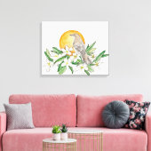 Florida State Bird and Flower Canvas Afdruk (Insitu (Woonkamer))