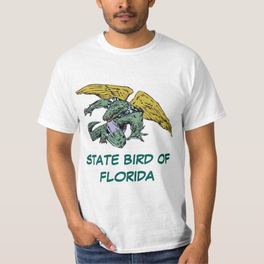 FLORIDA STATE BIRD: DE ALLIGATOR T-SHIRT (Voorkant)