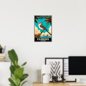 Florida State Bird - Noordelijke Mockingbird Vinta Poster (Thuiskantoor)