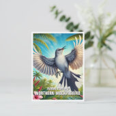 Florida State Bird Northern Mockingbird Briefkaart (Staand voorkant)