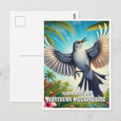 Florida State Bird Northern Mockingbird Briefkaart (Voorkant / Achterkant)
