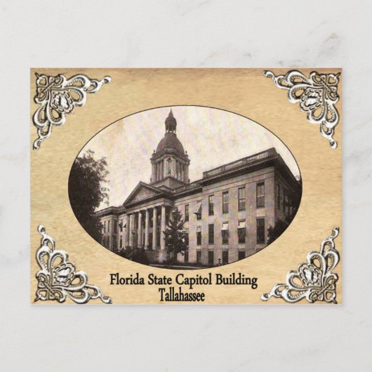 Florida State Capitol Building Old Briefkaart (Voorkant)