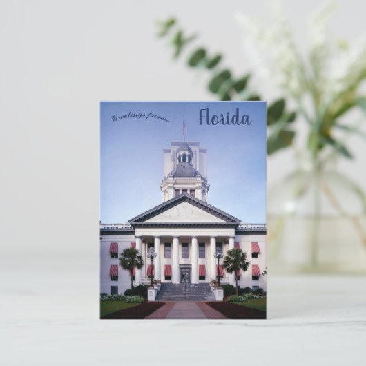 Florida State Capitol Tallahassee Florida Briefkaart (Staand voorkant)