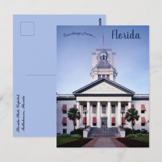 Florida State Capitol Tallahassee Florida Briefkaart (Voorkant / Achterkant)