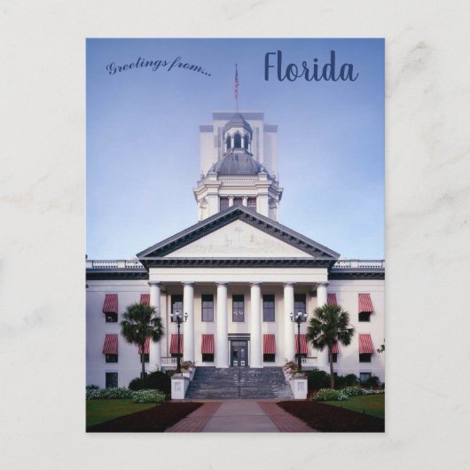 Florida State Capitol Tallahassee Florida Briefkaart (Voorkant)