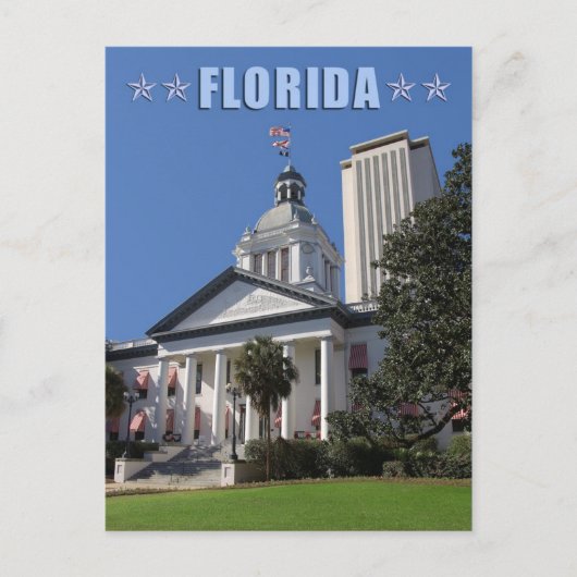 Florida State Capitols (oud en nieuw), Tallahassee Briefkaart (Voorkant)