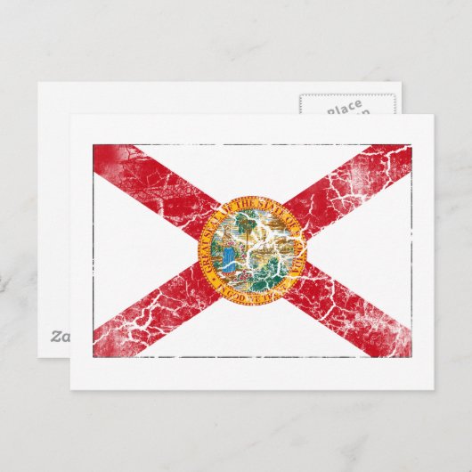Florida State Flag Briefkaart (Voorkant / Achterkant)