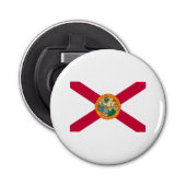 Florida State Flag Design Decor Button Flesopener (Voorkant)