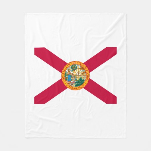 Florida State Flag Design Decor Fleece Deken (Voorkant)