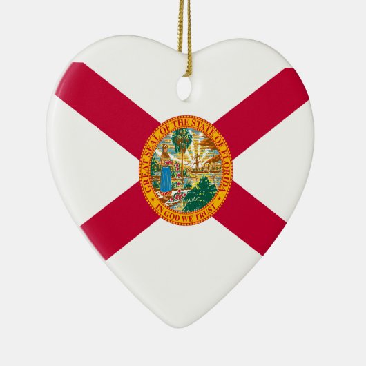 Florida State Flag Design Decor Keramisch Ornament (Rechts)