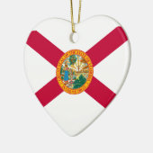 Florida State Flag Design Decor Keramisch Ornament (Links)