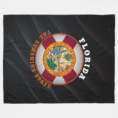 FLORIDA STATE FLAG FLEECE DEKEN (Voorkant (Horizontaal))