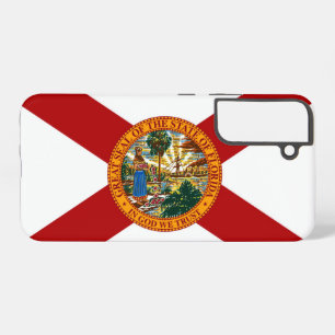 Florida State Flag Groot Zegel van Florida Rood Wi Samsung Galaxy Hoesje