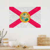 Florida State Flag Grunge Poster (Keuken)