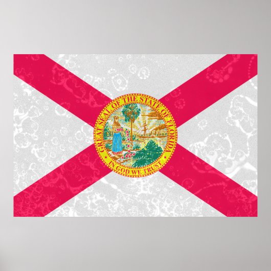 Florida State Flag Grunge Poster (Voorkant)