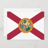 Florida State Flag Sunshine State Seal  Briefkaart (Voorkant / Achterkant)