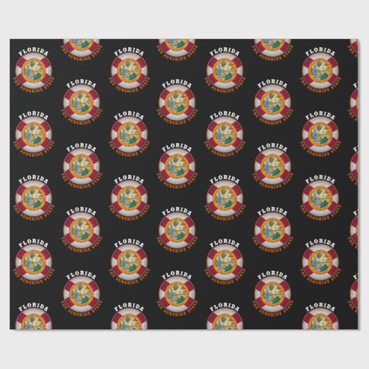 FLORIDA STATE FLAG WRAPPORT CADEAUPAPIER (Vlak)