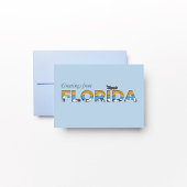 Florida State Flat Bedankt kaart