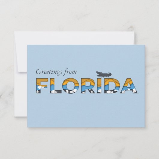 Florida State Flat Bedankt kaart (Voorkant)