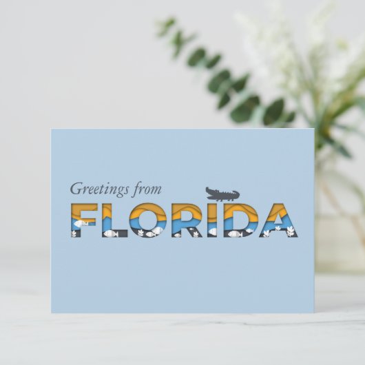 Florida State Flat Bedankt kaart (Staand voorkant)