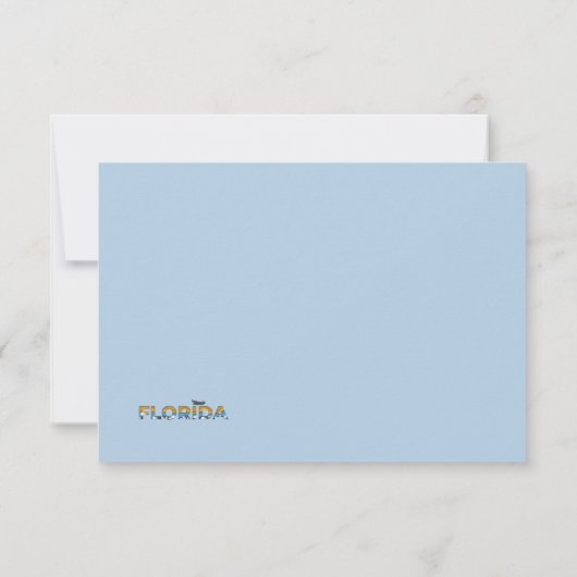 Florida State Flat Bedankt kaart (Achterkant)