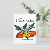 Florida State Flower Oranje Blossom Briefkaart (Staand voorkant)