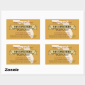 Florida State Honey Product Rechthoek Stickers (Vel)
