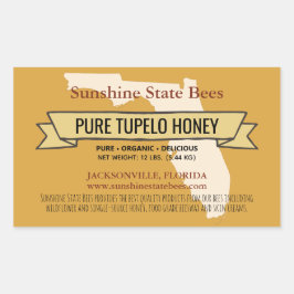 Florida State Honey Product Rechthoek Stickers