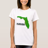 Florida State Kaart en Tekst Vrouwen T-shirt (Voorkant)