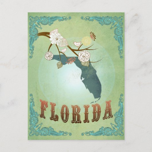 Florida State Kaart - Groen (Voorkant)
