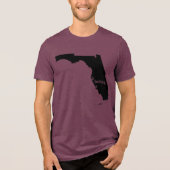 Florida State Map Belong Tri-Blend Shirt (Voorkant)