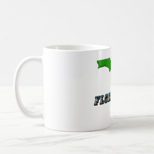 Florida State Map en Text Koffiemok (Links)