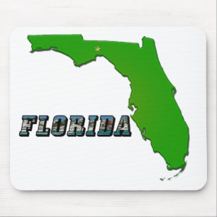 Florida State Map en Text Muismat