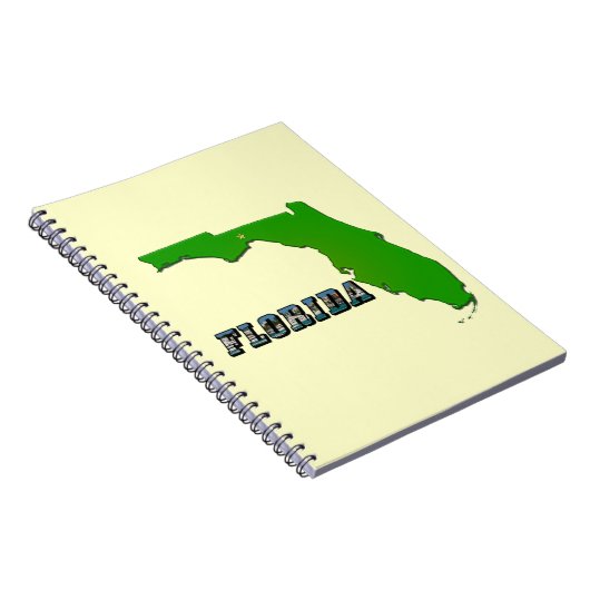 Florida State Map en Text Notitieboek (Rechterzijde)
