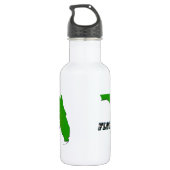 Florida State Map en Text Waterfles (Achterkant)