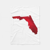 Florida State Map Silhouette Fleece Deken (Voorkant)